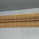 LazBlinds No Drill Bamboo Roman Shades, 41" W × 64" H, Eastfield Teak