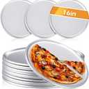 12 Pieces Pizza Pan Bulk Restaurant Aluminum Pizza Pan Set Round Pie Cake Plate Rust Free Cake Tray for Oven Baking Home Kitchen Restaurant Easy Clean(16 Inch)