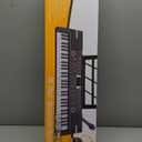 61 keys keyboard piano, Electronic Digital Piano with Built-In Speaker Microphone, Sheet Stand and Power Supply, Portable piano Keyboard Gift Teaching for Beginners (Black)