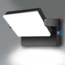 ledmo 150W LED Flood Light Outdoor, 18000LM 5000K Super Bright Dusk to Dawn Photocell LED Wall Pack, 360  Adjustable IP65 Commercial Exterior Wall Large Area Lighting Hardwired