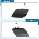 X AUTOHAUX Rear Bumper Tow Hook Cover for Mercedes-Benz C300 C400 2015 Car Trailer Hook Cover 2058850224 Black