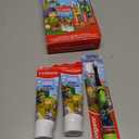 Colgate Kids Minecraft Toothbrush and Kids Toothpaste Gift Set, Includes Minecraft-Themed Battery Toothbrush, 2 Bubblegum Flavored Fluoride Toothpastes, and 2 Manual Toothbrushes
