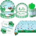 81 Pcs Golf Party Tableware Set Unisex Birthday Decorations for Men and Women Sport Theme Disposable Plates Decorations Supplies
