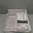 KASENTEX Twin Size Comforter Set 3 Piece,Seersucker Breathable Fabric,Lightweight Fluffy Down Alternative,Box Stitch Quilting, All Season Machine Washable with 2 Pillow Shams,Silver Grey