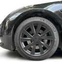 Hubcap for Tesla Model 3 Wheel Cover 18 Inch Hub Cap Replacement Uberturbine Wheel Covers for Model 3 Rim Protector 4PCS (Black, Model 318 Inch)