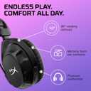 HyperX Cloud Stinger 2 - Wireless Gaming Headset Compatible with PC. Noise-cancelling Swivel-to-mute Microphone, Comfortable Memory Foam, UP to 20 hours of battery life,Black