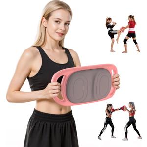 Music Boxing Punching Machine for Adults, Taekwondo Kick Pad Training Machine with LED Electronic Bluetooth Music &Counter9 Modes & 9 Speeds Martial Arts Training Equipment & Taekwondo Sparring Gear (Moderate-pink)