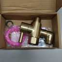 Metal Shower Diverter Valve, YDmeet 3 Way Shower Head Diverter for Handheld Showerhead and Fixed Rainfall Shower Head, Universal G1/2 Bathroom Shower System Replacement Part, Brushed Gold