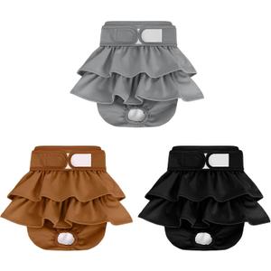 Reusable Dog Diapers Female 3 Pack Washable Highly Absorbent, Flexible, Leak-Proof for Dog Period, Heat Incontinence, Potty Training (Small) Reusable Dog Diapers Female 3 Pack Washable Highly Absorbent, Flexible, Leak-Proof for Dog Period, Heat Incontinence, Potty Training (Small)