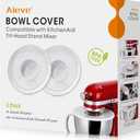AIEVE Mixer Bowl Covers,Mixer Splatter Guard Lids for KitchenAid 4.5-5 Quart Tilt-Head Stand Mixer(2 Pack)