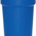 Eagle 30 Gallon Plastic Drum with Lid, Metal Lever-Lock, 28.5"x21.1", Open Head Lab Pack Drum Made of Durable, Lightweight HDPE, Withstands Weather and Chemicals, Made in USA, Blue, 1601MB