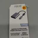 Lightning to 3.5 mm Audio Adapter and Power Converter