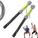 Weighted Cordless Battle Ropes for Home Gym: 2026 Upgraded 3-in-1 Function Portable Battle Ropes for HIIT Workouts, & Muscle Training, Low-Impact Cardio Training for Men & Women (Green Handle)
