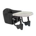 Chicco FastLock Go Hook-On High Chair with Carry Bag, Portable High Chair for Babies and Toddlers, Sets up in Seconds, Black/Black