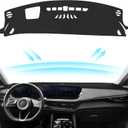 Black Dashboard Dash Board Cover Mat Carpet for Buick 2024 2025 2026 Envision Accessories (with HUD) Dash Cover Flannel Material Dash Mat Sunshade