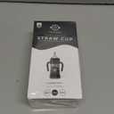 GROSMIMI Spill Proof no Spill Magic Sippy Cup with Straw with Handle for Baby and Toddlers, Customizable, PPSU, BPA Free 10 oz (Charcoal)