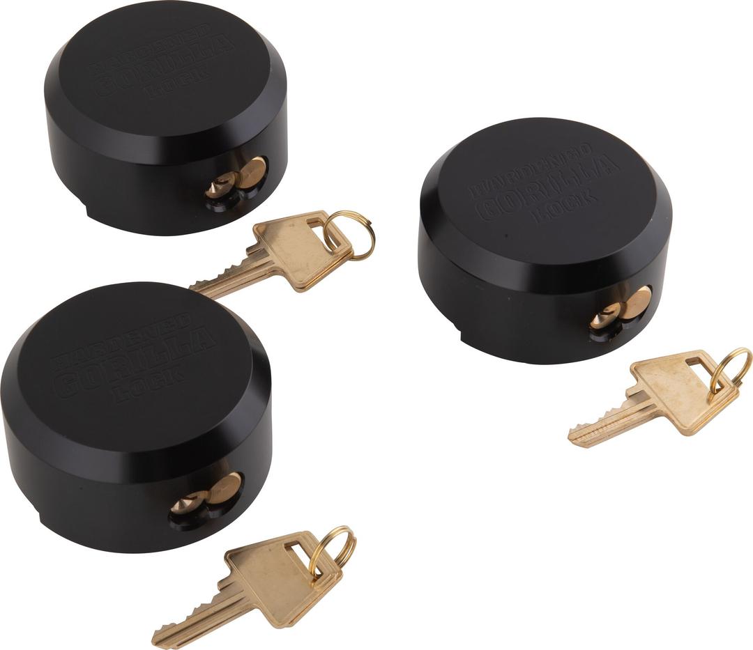 3 Pack Aluminum Puck Locks 