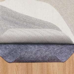 Non Slip Rug Pad, 1/4 Extra Thick Felt Under Rug, 8X10 Ft Cushioned Carpet Padding for Area Rugs, Hardwood Floors, Laminate, Tile, Keep Your Rugs Safe and in Place