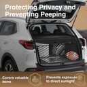 Trunk Cargo Cover for Kia Sportage 2023-2025 2026, with Carbon Fiber Texture Ends, Anti-Peeping Retractable Security Shade for Privacy, Kia Sportage Accessories
