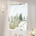 Keonjinn 16 x 24 Inch Frameless Bathroom Mirror, Beveled Mirrors for Bathroom Sink, Shatterproof Wall Mirror, Modern Decorative for Living Room, Entryway, Bedroom, Horizontal/Vertical