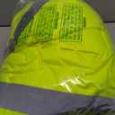 Reflective Jacket, High Visibility Parka, Waterproof Hi Vis, Safety Jacket with Removable Hood and Zipper, ANSI Class 3 (Lime,3XL)