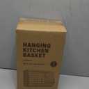 GGIU Wire Fruit Basket for Kitchen Storage: Hanging and Counter Wall Fruit Basket for Vegetable Produce - Potato and Onion Storage for Pantry 3 Pack