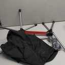 SHALLWE Ultralight Camping Chairs, All Aluminum Frame Portable Folding Camp Chair for Adults, Lightweight Collapsible for Backpacking, Hiking, Beach, Sports Low Back Black