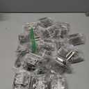 10 Pairs 1/2 Inch Overlay Cabinet Hinges,Self Closing Overlay Hinges with Longer Stainless Steel Screws, Satin Nickel