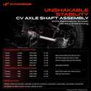 8 x A-Premium Pair (2) Front CV Axle Shaft Assembly Compatible with Toyota Corolla 2009-2018, Matrix 2003-2013 & Pontiac Vibe 2003-2010, L4 1.8L, Driver and Passenger Side