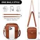 Small Crossbody Bags for Women Vegan Leather Messenger Purses, Vintage Wallet Anti Theft Shoulder Handbags with Card Slots