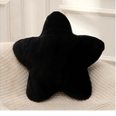 Small Star Throw Pillows for Bed, Decorative Throw Pillows for Couch Livingroom,15" Black Pillows Aesthetic Cute Floor Pillow with Soft Plush for Sofa Bedroom Kids Xmas Gift (Black)