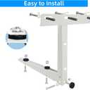 Qualward Mini Split Wall Mounting Bracket for Universal Ductless Air Conditioners, Heavy Duty Support Bracket for AC, Heat Pumps Compressors 7000-18000 BTU