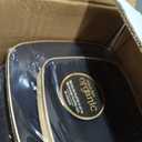 Organic Square Plates Black Gold Rim Combo 7.25" + 10" Case of 128 (4 packs x 32)