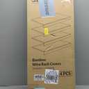 Gashell Wire Shelf Covers, Bamboo Wire Rack Covers for Pantry, Closet (4pcs, 34" W x 12" D)