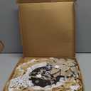 Hoteam 16 Inch Winter Wreaths for Front Door Snowflake Mesh Winter Let It Snow Wreath Sign Hanging Decor for Christmas Holiday Indoor Porch Outdoor Home Window Gift