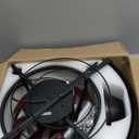 DLLT Caged Ceiling Fan with Light: 20" Farmhouse Fandelier with Lights and Remote & APP - Black Rustic Semi Flush Mount Bladeless Ceiling Fans Enclosed Fan for Bedroon Kitchen Living Dining Room