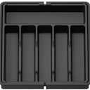 Generic Silverware Organizer - Expandable Kitchen Drawer Organizer, Adjustable Utensil Organizer, Cutlery Drawer Organizer for Forks, Knives, Black