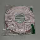 moonoom 20 Ft x 1.6''Wall Decoration Molding Trim,Self-Adhesive 3D Chair Rail Panel Molding, Flexible DIY Wall Trim for Walls Mirror Window Frame and Home Decoration (White)