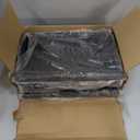 Model Y Trash Can Rear Center Console Organizer Compatible for Tesla Model Y 2020-2025, 2nd Row Seat Rear Bin TPE Backseat Storage Box Middle Air Outlet Garbage Can with Anti-Slip Lid Cover