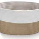 Medium Rope Basket with Handles, Medium Bohe Storage Basket, 17 "L x 12.5" W x 8.5 "H, Home Decor Organizer for Towels,toys, Books & Magazines