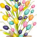 Easter Decorations for Home, 20 Inch Pastel Easter Eggs Tree for Table Centerpieces, Farmhouse Spring Floral Decor for Mantle Entryway, Eggs Decor Party Supplies for School Office Indoor