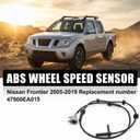 Rear Right ABS Wheel Speed Sensor for Nissan Frontier 2005-2019, Anti-Lock Brake Sensor Replacement | Replaces OE# 47900-EA015 / 47900EA015