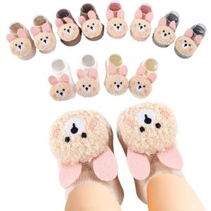 Baby Girl Socks Cute Flower Animal Non-Slip Grip Cotton Ankle Socks for Babies Infants Girl Baby Gifts for Girls
