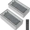 Solar Paver Lights 4x8 Inch, IP67 Waterproof Recessed Brick Pathway Lighting Outdoor for Driveway, Walkways, Patio, Garden, Pavers, Yard (2700K/4500K/6000K, 2 Pack)