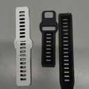 Odbeai 2 Pack Sport Band Compatible with Samsung Galaxy Watch 7 6 5 4 40mm 44mm/No Gap Soft Silicone Strap for Galaxy Watch 6 4 Classic 47mm 43mm 46mm 42mm/Watch 5 pro 45mm,Waterproof Strap Men Women (White/Black)
