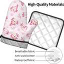 Cute Cartoon Axolotl Oven Mitts and Pot Holders Heat Resistant Oven Mitts Safe for Baking Cooking BBQ