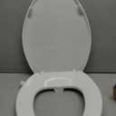 GenieBidet Bidet Toilet Seat Round - Bidet Toilet Seat with Adjustable Self-Cleaning Nozzles, Attachment, T Adapter & Bottle - Non Electric Bidet Seat