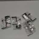 ANOEPUY 4 Pack Stocking Holders for Mantle for Christmas Decorations,2 in 1 Mantle Garland Holder for Hanging Christmas Stockings,No Drilling Required & Adjustable Garland Hanger, Metal(Black)