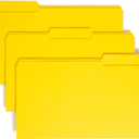 Smead Colored File Folder, 1/3-Cut Tab, Legal Size, Yellow, 100 per Box (17943)