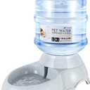 Flexzion Gravity Pet Water Dispenser Drinking Station for Dogs Cats (3 Gallon) Automatic Replenish Waterer for Small Large Breed Dog Cat,Feeding Watering Fountain Supplies Bottle Dish Bowl